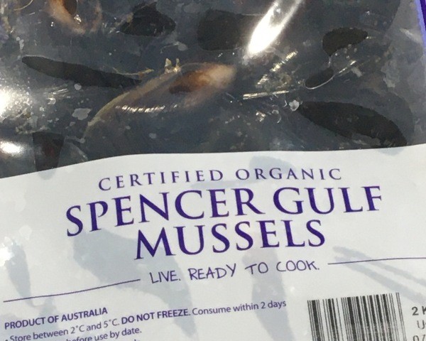 SA Spencer Gulf Organic Mussels