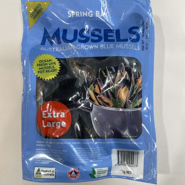 Australian Spring Bay Organic Mussels